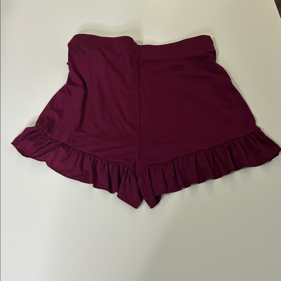 HALARA Deep Red Ruffle Mini Skirt - Picture 3 of 6